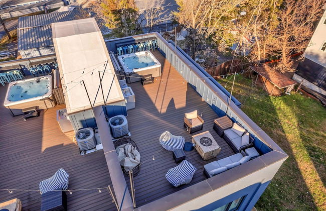 Twin Homes Hot Tub Rooftop Game Zone at Nashville - Foto 80