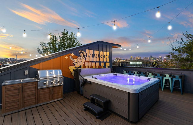 Hot Tub Game Room Rooftop Downtown Nashville - Foto 65