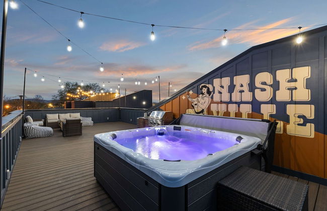 Hot Tub Game Room Rooftop Downtown Nashville - Foto 64
