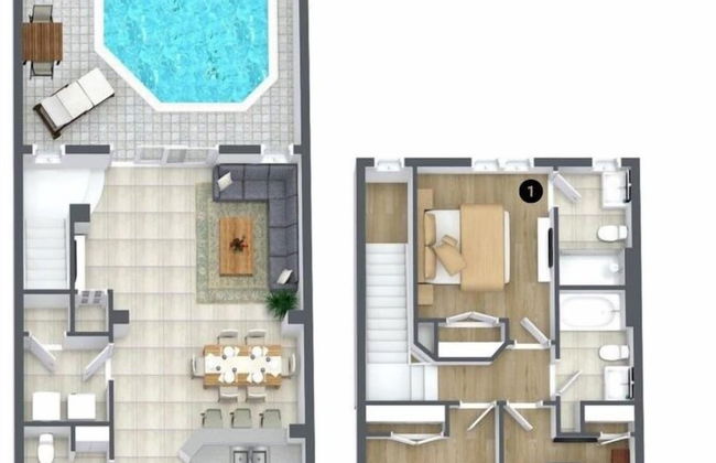 3 Bed/2.5 Bath Perfect Family Home Bunk Beds 3 Bedroom Townhouse by RedAwning - Foto 17