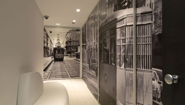Interior entrance
