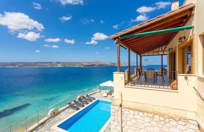 Souda Bay View Large Private Pool Walk to Beach Sea Views A C Wifi - 2119 - Foto 55
