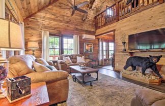 Photo 1 - Secluded Log Cabin With Decks, Views & Lake Access