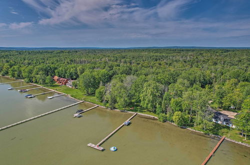 Photo 6 - Comfy Burt Lake Abode - On-site Lake Access