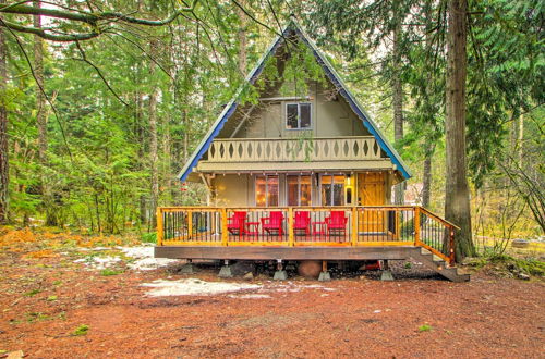 Photo 1 - Cozy A-frame w/ Hot Tub, Fire Pit, & Fireplace