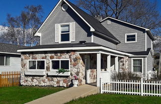 Photo 1 - Elegant Stone Cottage: Steps to Crystal Lake Beach