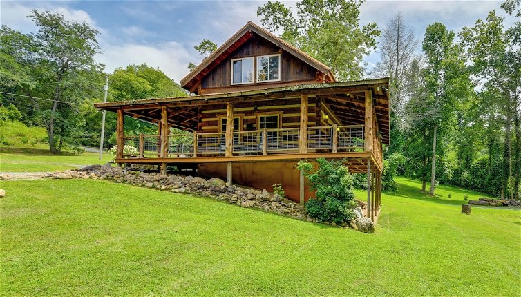 Photo 1 - Stunning Creekside Cosby Cabin w/ Deck + Fire Pit