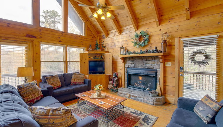 Photo 1 - Smoky Mountains Cabin w/ Hot Tub, Deck & Views