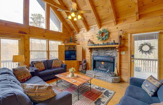 Photo 1 - Smoky Mountains Cabin w/ Hot Tub, Deck & Views