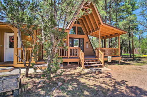 Photo 27 - Cozy A-frame Cabin in Overgaard: Pets Welcome