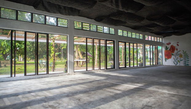 Interior entrance
