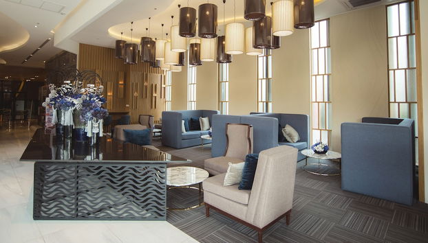 Sala de estar do lobby