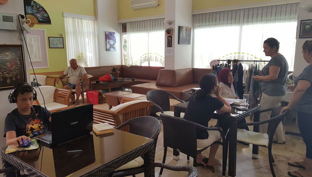 Sitzecke in der Lobby