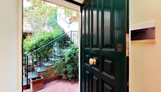 Interior entrance