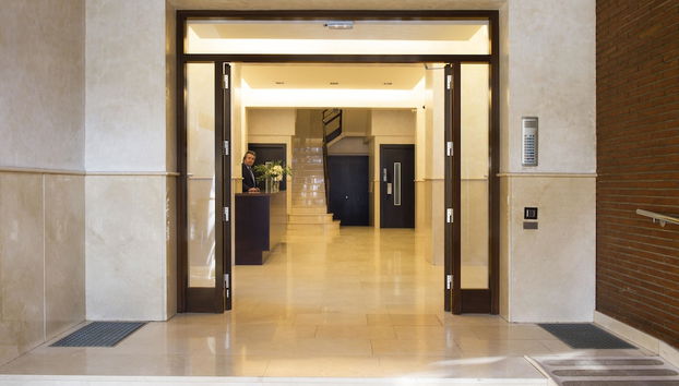 Interior entrance