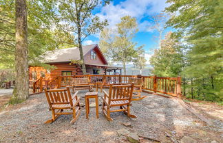 Photo 1 - Cozy Cherry Log Cabin w/ Hot Tub & Mountain Views