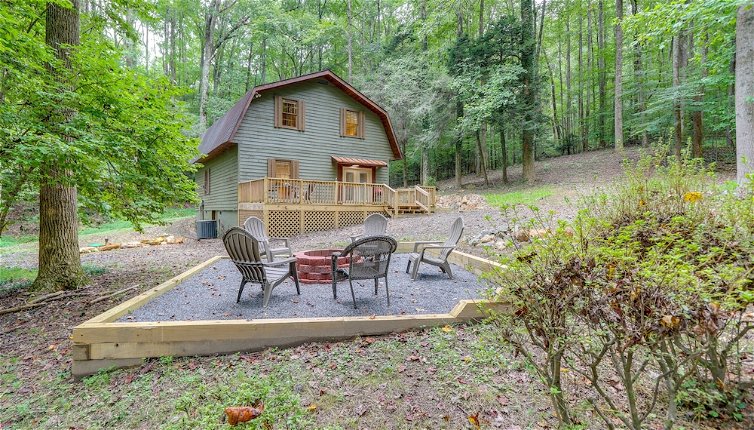Photo 1 - Wooded Blue Ridge Cabin: 2 Decks, Fire Pit