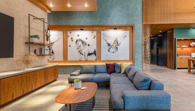 Sala de estar do lobby