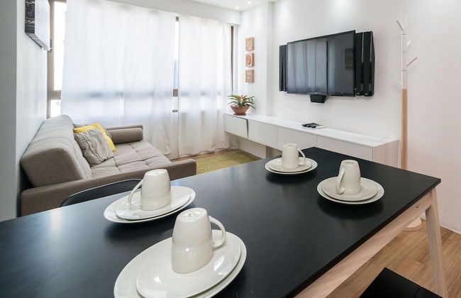 Excelente flat em Setúbal, Boa Viagem 1Q 3 pessoas. Conforto e ótima localização PM802 - Foto 12