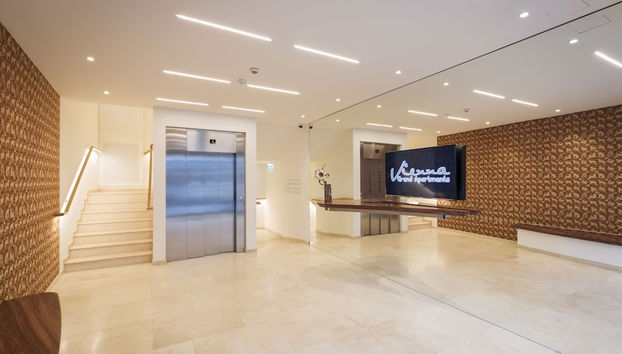Interior entrance