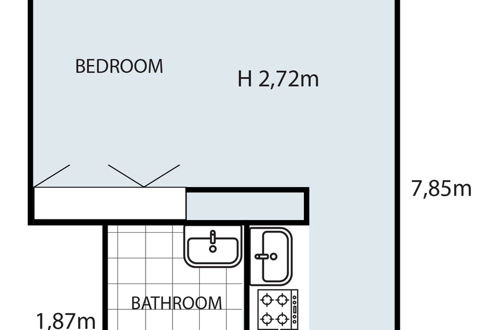 Photo 8 - Studio Apartment With no Balcony for 2 People