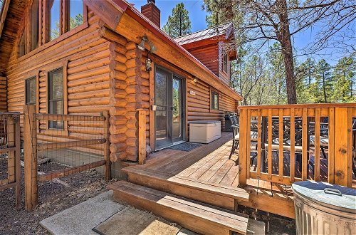 Photo 27 - Log Cabin on 2 Acres: Fenced Yard by Forest