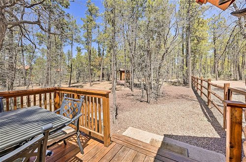 Photo 4 - Log Cabin on 2 Acres: Fenced Yard by Forest