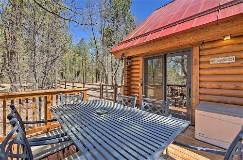 Photo 40 - Log Cabin on 2 Acres: Fenced Yard by Forest