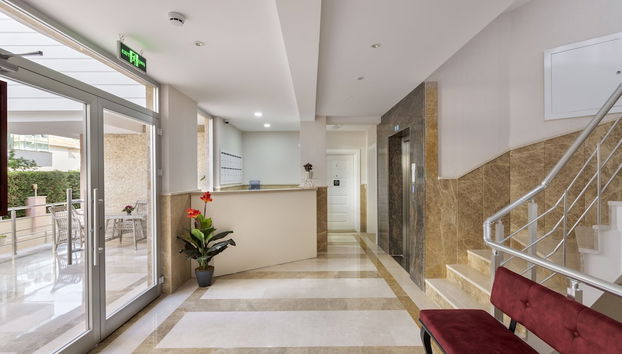 Interior entrance