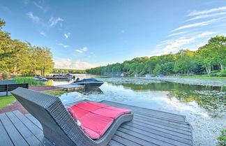 Photo 1 - Waterfront Lake Harmony Home w/ Fire Pit & Yard