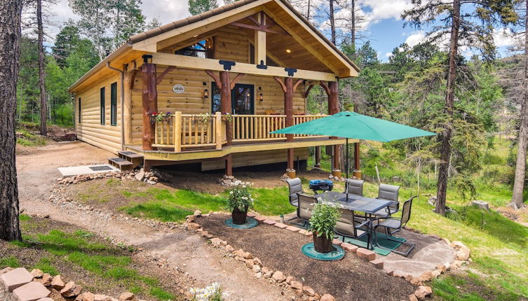 Photo 1 - Conifer Log Cabin Rental w/ Private Hot Tub & Pond