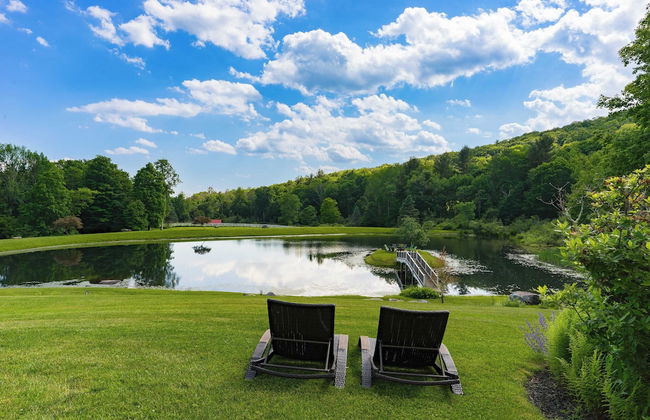Secluded Estate w/ Guest House, Private Pond, Gym, & Movie Theater Sunny Pond - Foto 43