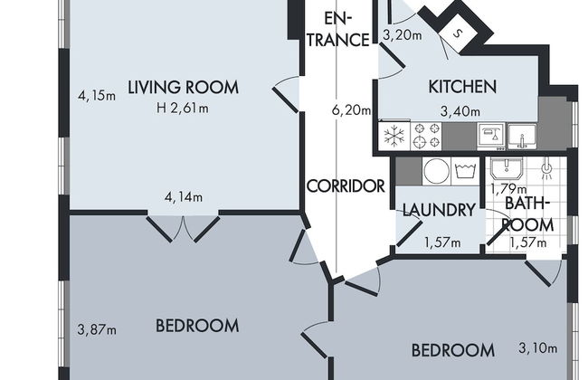 Cozy Two-bedroom Apartment in Copenhagen Osterbro - Foto 11
