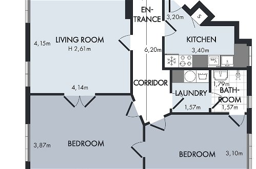 Foto 11 - Cozy Two-bedroom Apartment in Copenhagen Osterbro