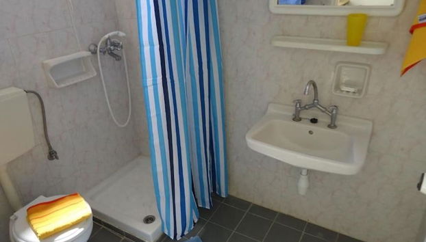 Duche na casa de banho