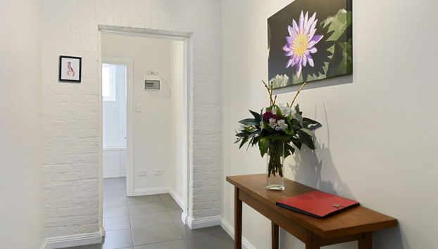 Interior entrance