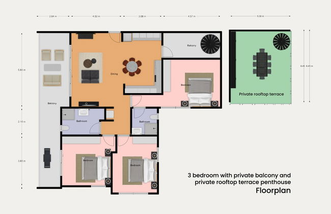 Sanders Elgio - Neat 3-bdr Apt With Rooftop - Foto 23
