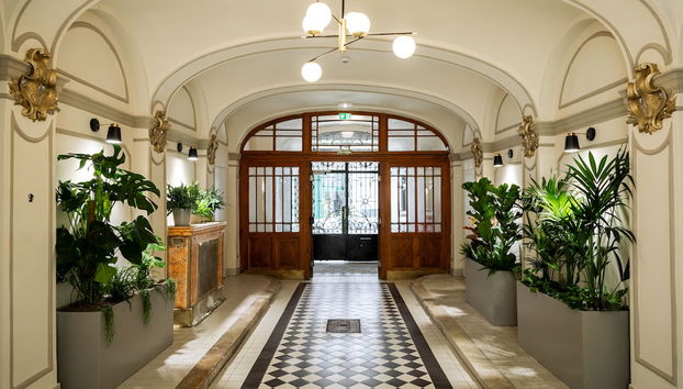 Interior entrance