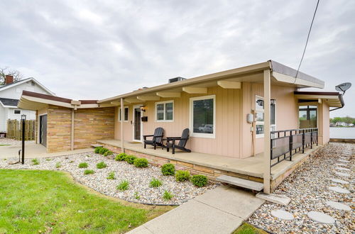 Photo 1 - Riverfront Elkhart Rental: Deck & Ping Pong Table