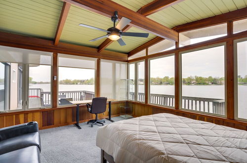 Photo 2 - Riverfront Elkhart Rental: Deck & Ping Pong Table