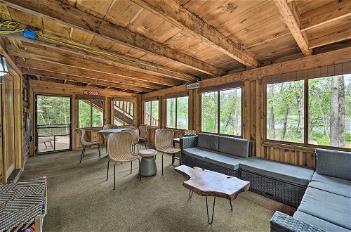 Photo 35 - Luxe Riverfront Lodge by Torch Lake With Kayaks