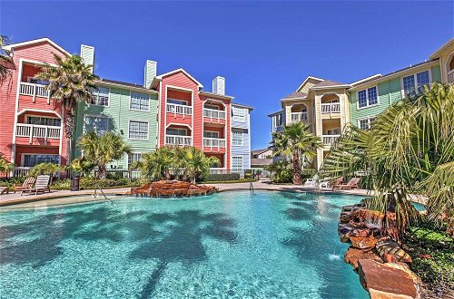 Photo 3 - Colorful Galveston Retreat Steps From Beach & Pool