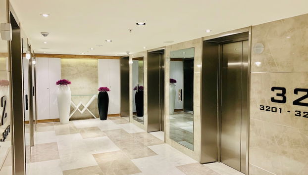 Interior entrance