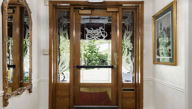 Interior entrance