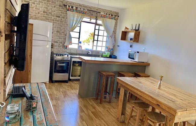Charme e Aconchego - Casa para 10 pessoas com 3 quartos - Foto 8