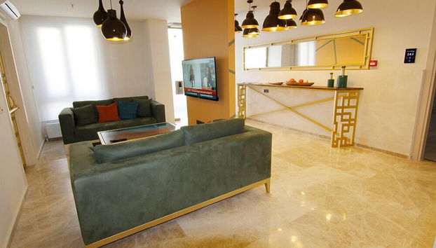 Sala de estar do lobby