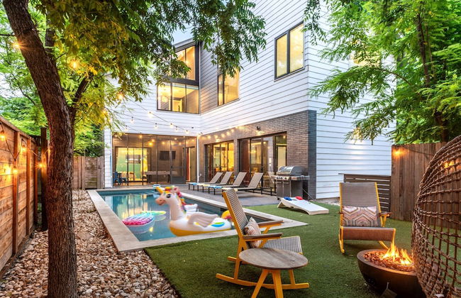 Backyard Pool Oasis Rainey Street 6 min Walk - Foto 12