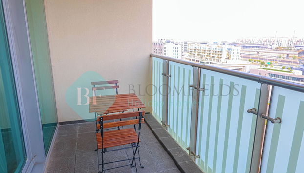 Blick vom Balkon