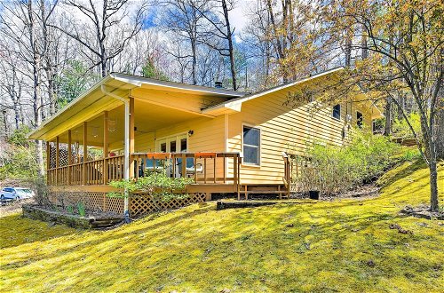 Photo 11 - Franklin Cabin: Deck With Smoky Mountain Views