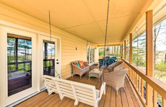 Photo 1 - Franklin Cabin: Deck With Smoky Mountain Views